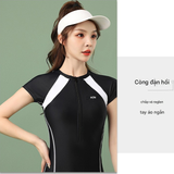  G71- Bơi nữ liền thân kèm váy rời 