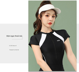  G71- Bơi nữ liền thân kèm váy rời 