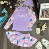  G75 - Bơi tay dài váy bé gái cao cấp YOBELPA 