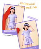  G79 - Bơi liền quần đùi bé gái 