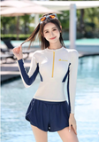  Swimbros G9 - Bộ Bơi Tay Dài Quần Đùi Che Bụng 