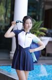  S16 - Set bơi nữ liền váy Blue Sky Cao Cấp 