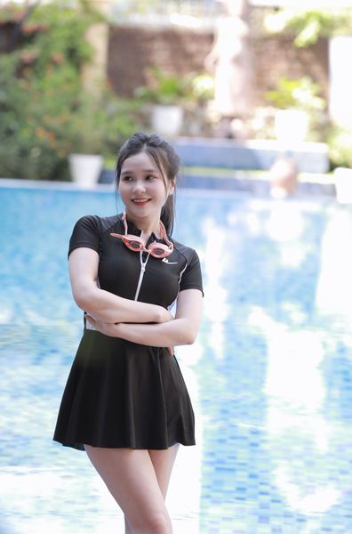 Swimbros S12 - Set Bơi Liền Váy Cao Cấp Ocean