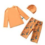  T28 - Set Bơi Bé Tay Dài Quần Lửng Cao Cấp Khủng Long 
