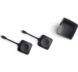  Two ClickShare Gen 4 USB-C buttons and a ClickShare tray 