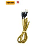  Dây sạc Hammer Type C dùng cho Android hỗ trợ sạc nhanh chiều dài 1m bọc dù siêu bền 