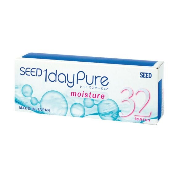  Kính Áp Tròng Seed 1Day Pure Độ Cận Từ -1 Độ Đến -6 Độ, Lens 1 Ngày Trong Suốt (1 Miếng) 