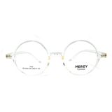  Gọng Kính Thời Trang MERCY Nhựa TR90 Dáng Tròn Unisex 3504 