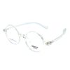  Gọng Kính Thời Trang MERCY Nhựa TR90 Dáng Tròn Unisex 3504 