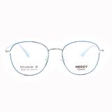  Gọng Kính Thời Trang MERCY Titanium Dáng Tròn Unisex 5327 