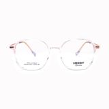  Gọng Kính Thời Trang MERCY Nhựa TR90 & Kim Loại Dáng Vuông Bầu Unisex 6016 