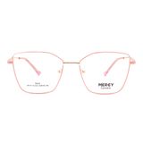  Gọng Kính Thời Trang MERCY Kim Loại Dáng Đa Giác Unisex 6119 