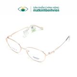  Gọng Kính Thời Trang MERCY Titanium Dáng Chữ Nhật Góc Bầu Nữ 8136 