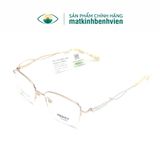  Gọng Kính Thời Trang MERCY Titanium Dáng Vuông Góc Bầu Nữ 8139 