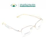  Gọng Kính Thời Trang MERCY Titanium Dáng Vuông Góc Bầu Nữ 8139 