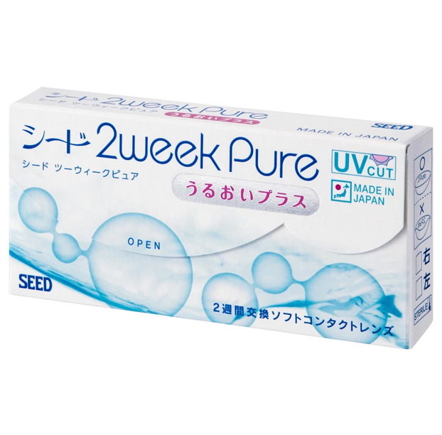  Kính Áp Tròng Seed 1Day Pure Độ Cận Từ -0.50 Độ Đến -12 Độ  Lens 2 Tuần Trong Suốt 
