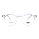  Gọng Kính Thời Trang MERCY Nhựa TR90 & Acetate Dáng Tròn Unisex 24011 