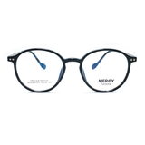  Gọng Kính Thời Trang MERCY Nhựa TR90 & Titanium Dáng Tròn Unisex 23620 