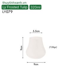 Ly Frosted Tulip Glass