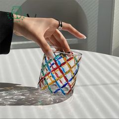 Ly Colorful Lattice Glass