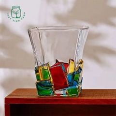 Ly Colored Cube Base Glass