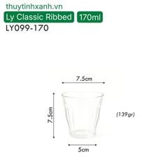 Ly Classic Ribbed Glass