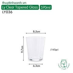 Ly Clear Tapered Glass