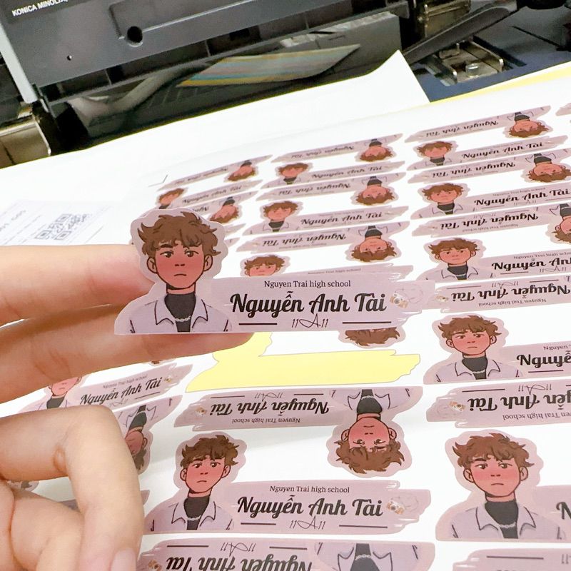  [CẮT BẾ SẴN] STCKER IN THEO YÊU CẦU (Gấp) 