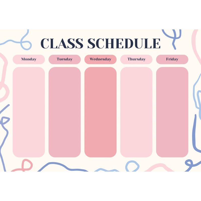  THỜI KHÓA BIỂU IN THEO YÊU CẦU KHỔ A4 