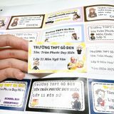  [CẮT BẾ SẴN] SET 30 NHÃN VỞ HỌC SINH IN THEO YÊU CẦU KHỔ A3 