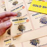  [CẮT BẾ SẴN] 1000 TEM GIẤY KRAFT 4cm IN THEO YÊU CẦU 