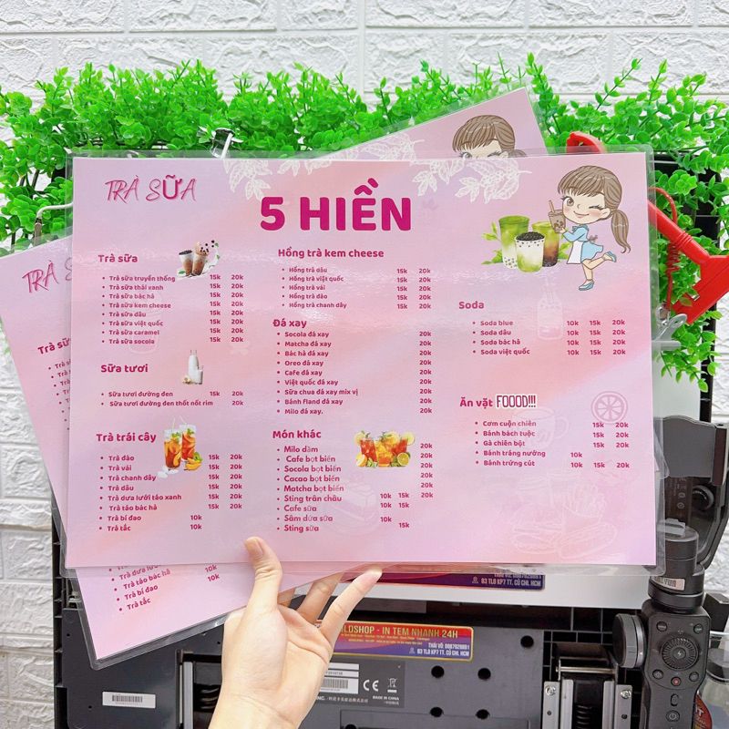  MEMU IN THEO YÊU CẦU KHỔ A3 A4 A5 