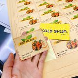  [CẮT BẾ SẴN] 1000 TEM GIẤY KRAFT 4cm IN THEO YÊU CẦU 