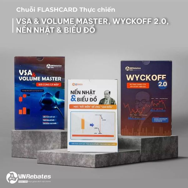 Combo 3 bộ thẻ học tài chính thông minh VSA - WYCKOFF - NẾN NHẬT VnRebates