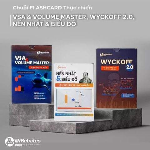 Combo 3 bộ thẻ học tài chính thông minh VSA - WYCKOFF - NẾN NHẬT VnRebates