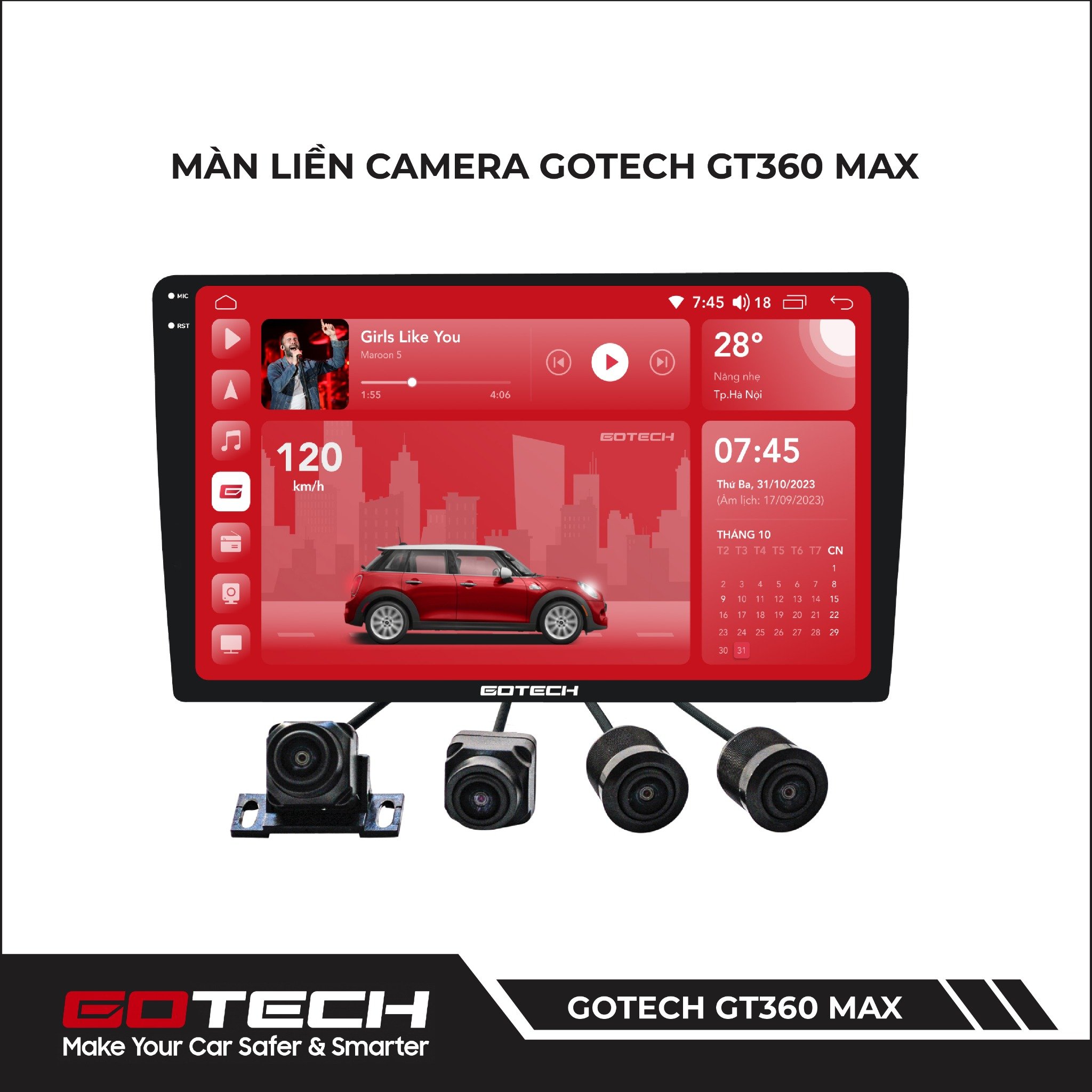 MÀN LIỀN CAMERA GOTECH GT2K 360 MAX