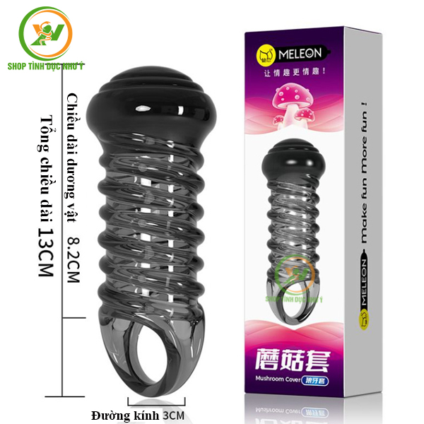 Bao cao su đôn dên đầu tròn thân có gân xoắn kích thích điểm G