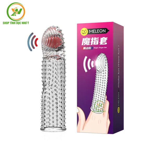 Bao cao su ngón tay có bi rung kích thích âm đạo