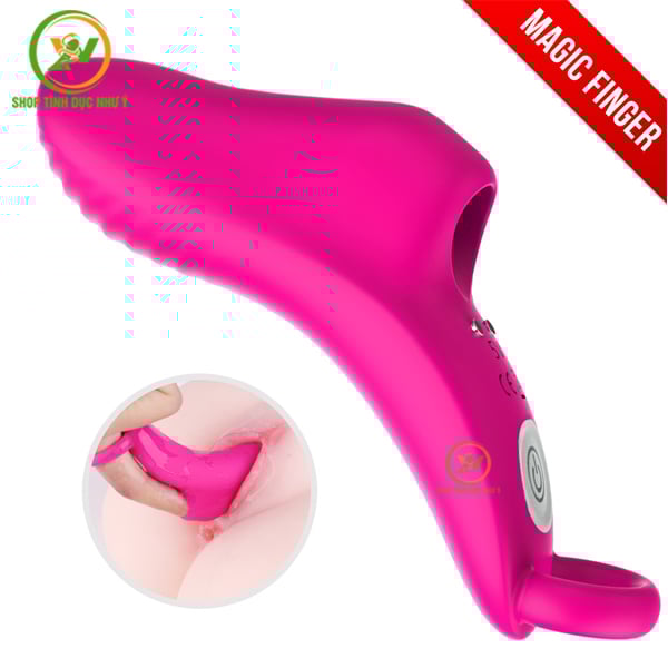 Bao cao su rung ngón tay massage điểm G điều khiển từ xa