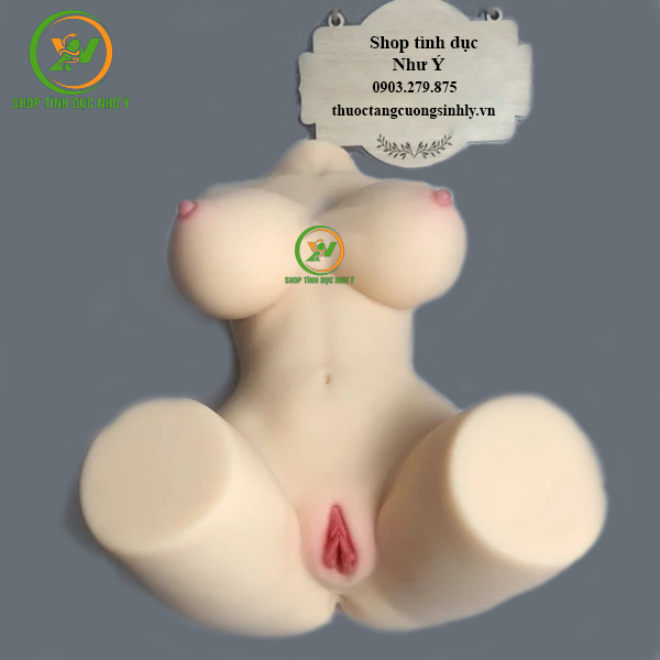 Búp bê tình dục bán thân khung xương kèm sưởi ấm thông minh 5kg