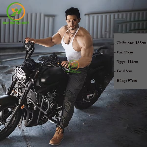 Búp bê tình dục nam BBrain điển trai lực lưỡng chiều cao khủng