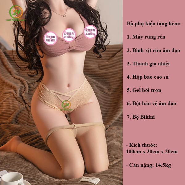 Búp bê toàn thân có khung xương điều chỉnh được dài 100cm