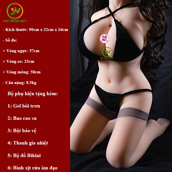 Búp bê toàn thân có khung xương điều chỉnh được dài 90cm
