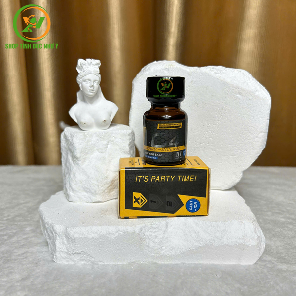 Chai thuốc hít Popper C4 vàng tăng kích thích khoái cảm 10ml