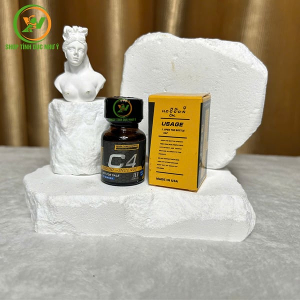 Chai thuốc hít Popper C4 vàng tăng kích thích khoái cảm 10ml