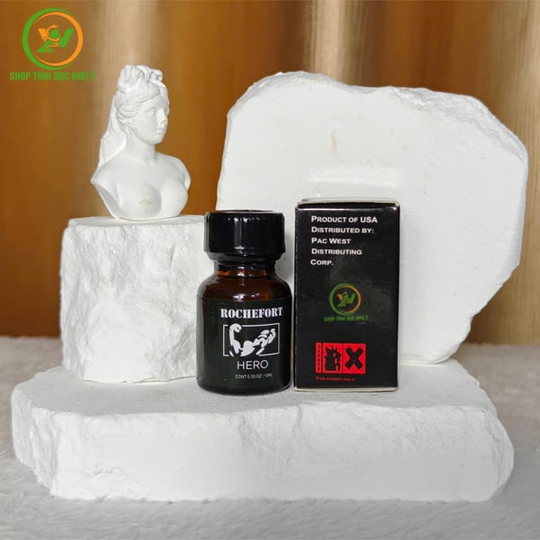 Chai thuốc hít Popper Rochefort Hero 10ml tăng khoái cảm
