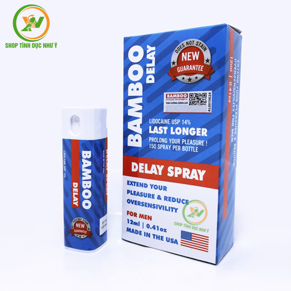 Chai xịt Bamboo Delay hàng USA chống xuất tinh sớm chai 12ml