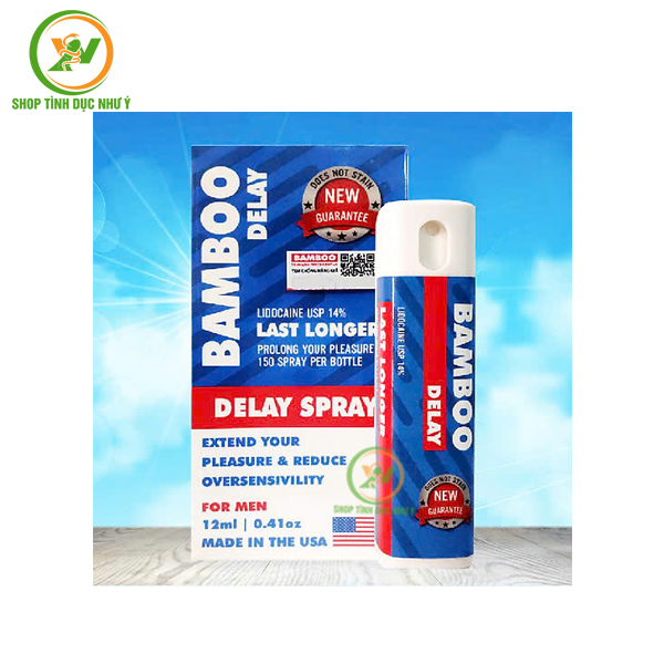 Chai xịt Bamboo Delay hàng USA chống xuất tinh sớm chai 12ml