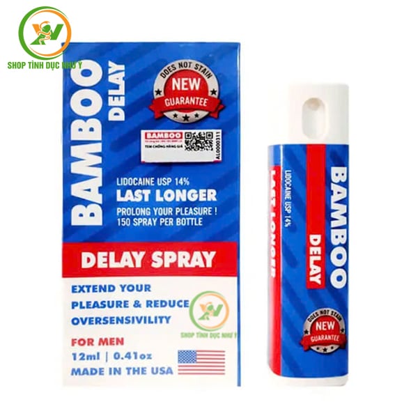 Chai xịt Bamboo Delay hàng USA chống xuất tinh sớm chai 12ml