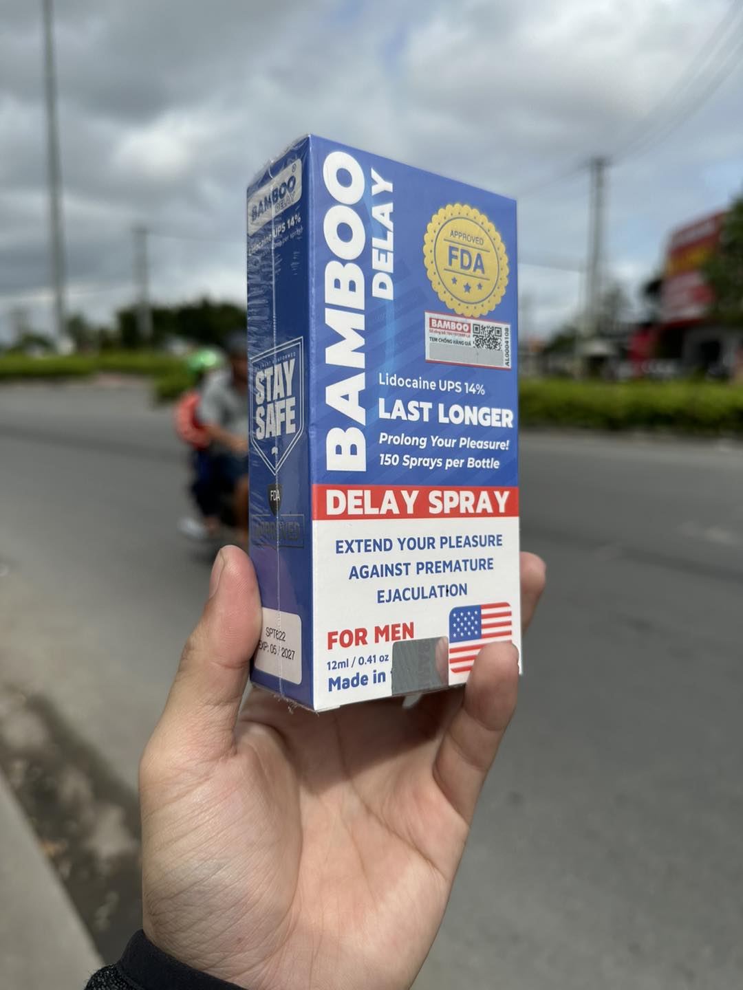 Chai xịt Bamboo Delay hàng USA chống xuất tinh sớm chai 12ml
